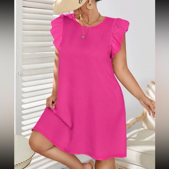 Boho ruffle hem tunic dress - Picture 4 of 16